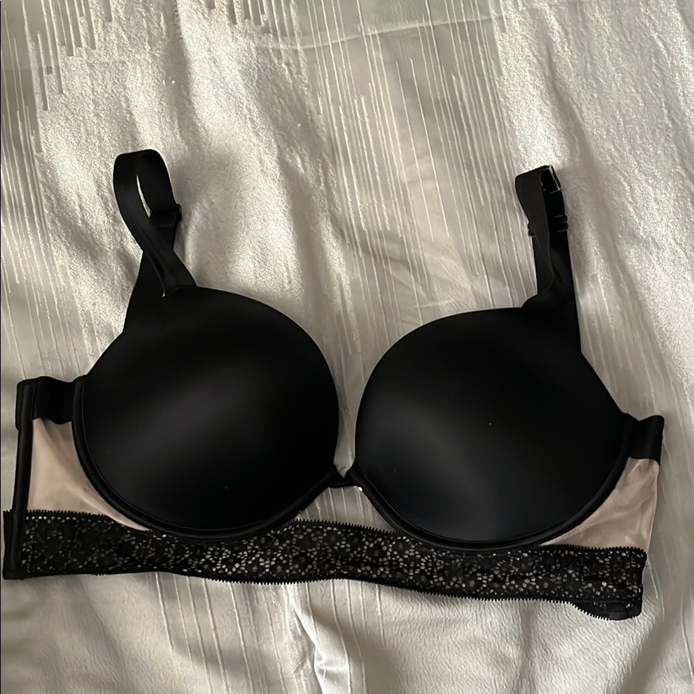 Elegant Black Lace Bra-victoria secret